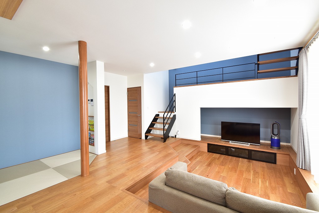 家族の時間を育む ピットリビングのある住まい