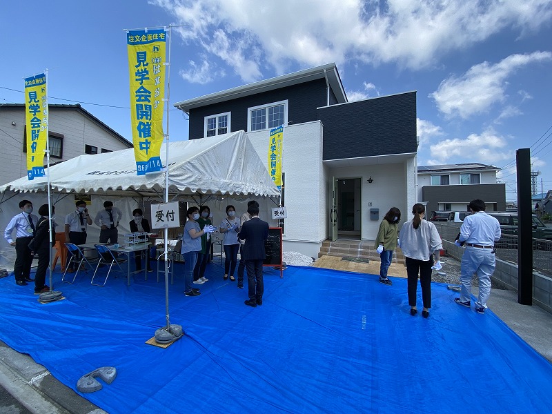 6月11日（土）・12日（日）、北島町・N様邸で完成見学会を開催しました