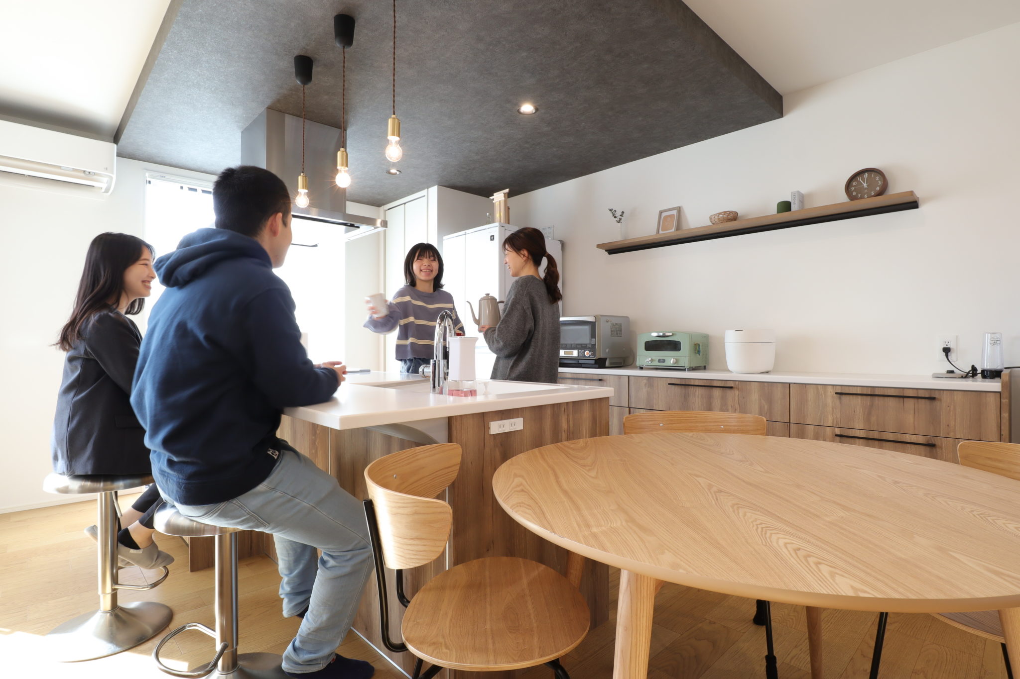 信頼関係でつくり上げた　開放感のある住まい